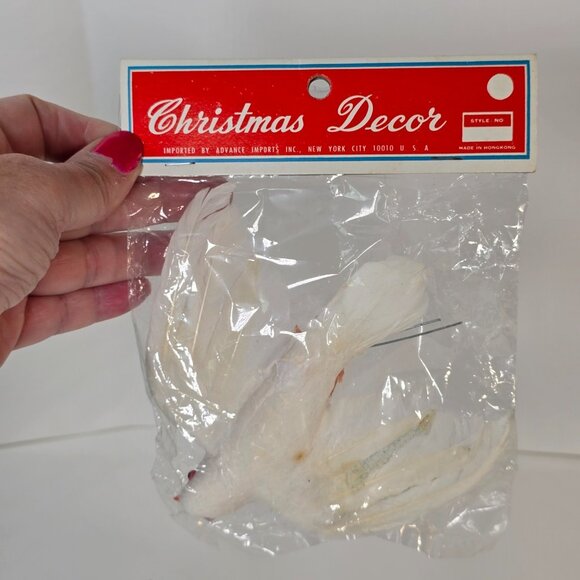 Bird Themed Christmas Ornament Crafts Lot Cardinal Dove Birdhouse Nest Holiday - Picture 9 of 16